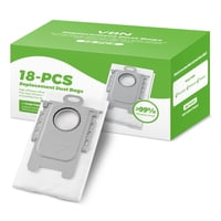 Bolsas De Polvo De Repuesto Vbn, 18 Paquetes De 3.6 L Para Aspiradora Roborock