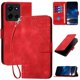 thumbnail image 1 of Funda Flip Premium Fibra de Carbono para Motorola MOTO G 5G 2025 con Soporte y Cierre Rojo, 1 of 6