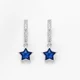 thumbnail image 1 of Aro Argollas Plata 925 Circonita Pavé Estrella Azul Nordvik Plateado, 1 of 4