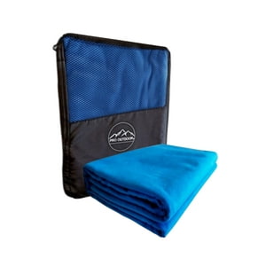Pro Outdoor - Toalla Xl Microfibra Suede Azul