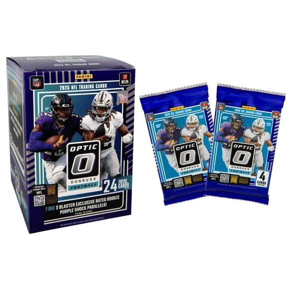 Balón de fútbol Blaster Box Panini Donruss Optic 2025 Purple Shock