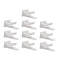 Bothyi - 10 Ganchos Para Sombreros Para Pared, Estante Para Sombreros, Almacenamiento Multifuncional Para Sombreros, Color Blanco Duradero