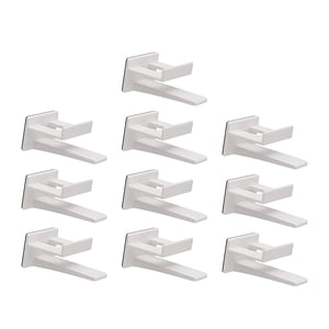 Bothyi - 10 Ganchos Para Sombreros Para Pared, Estante Para Sombreros, Almacenamiento Multifuncional Para Sombreros, Color Blanco Duradero