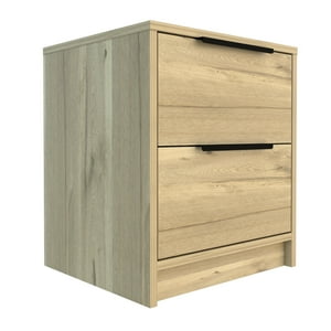 Fmfurniture - Velador 2 Cajones Fm-027C - Café Claro