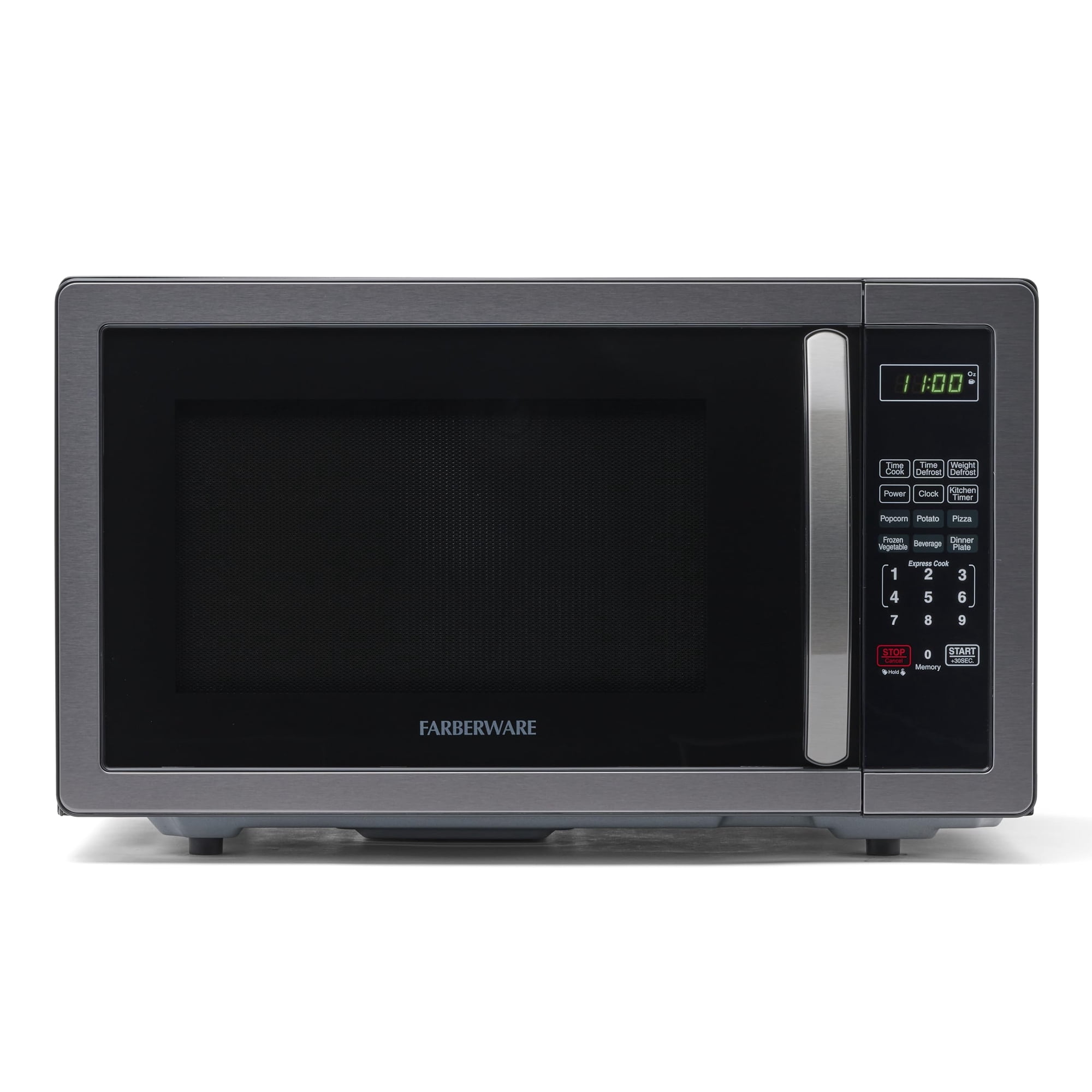 Encimera Farberware Para Microondas, 1000 W, 1.1 Pies Cúbicos Con Led, Color Negro