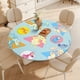 thumbnail image 4 of La Vida Moderna De Rocko theme Fitted Round Tablecloths Elastic Edged Table Covers Waterproof Table Cloth For Kitchen Holiday Party Tables Decor 150cm, 4 of 6