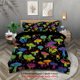 thumbnail image 1 of x348 Bed Sheets-piece down duvet cover with gradient mushroom print ( down duvet cover pillowcases, no core) Halloween themed bedding set 3-Piece Bedding Set (1 Duvet Cover + 2 Pillow Shams) nj348, 1 of 5
