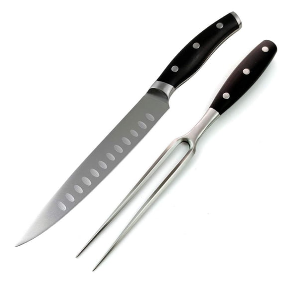 Juego de cuchillo y tenedor para trinchar Kakamono 33 cm acero alemán