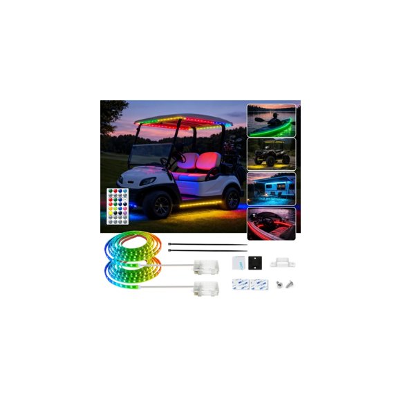 Luces para Carrito de Golf Phosfera 2 m RGB Impermeables Pack de 2