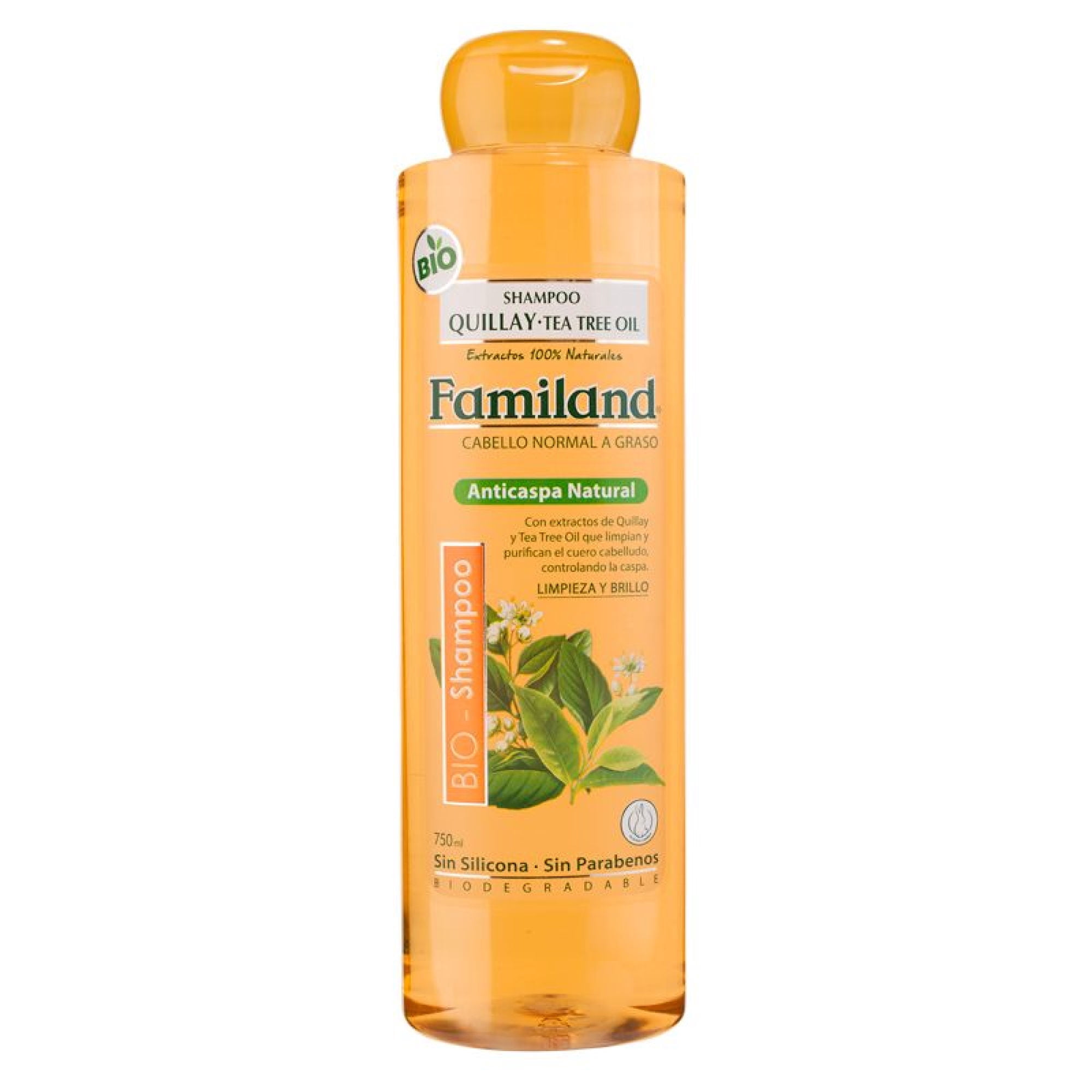 Shampoo Familand Quillay Tea Tree Oil Bio, 750 ml