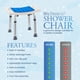 thumbnail image 4 of Silla de ducha Dr. Kay's ajustable en altura, 160 kg de capacidad, 4 of 7