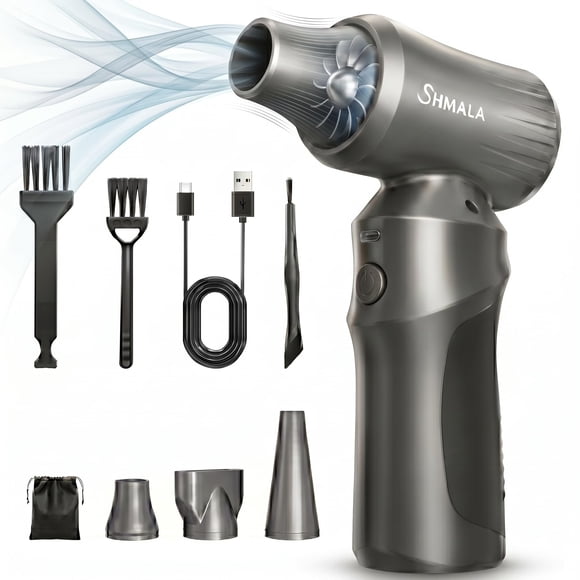 Soplador de aire SHMALA inalámbrico, 300.000 RPM, recargable, 3 velocidades
