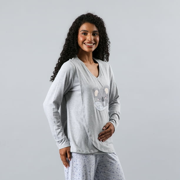Pijama Maternal Top + Pantalon Flores Mujer 33782-54