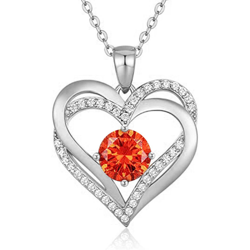 Heshpaws - Colgante Con Piedra De Nacimiento De Zirconia