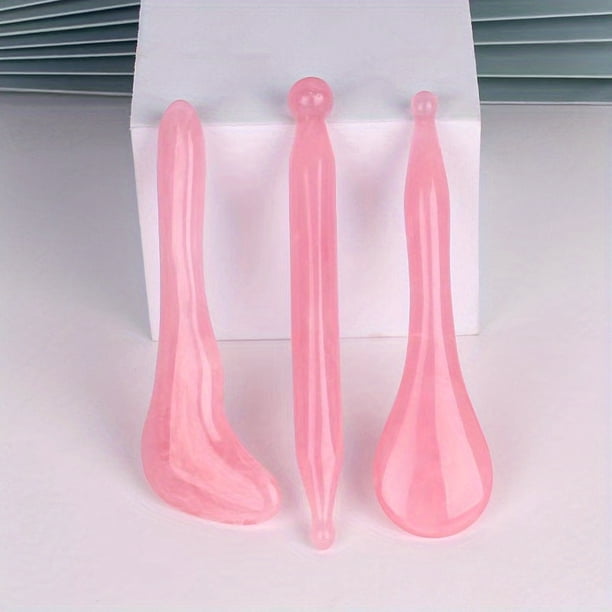 3pcs Resin Facial Massage Stick Set: Beauty Board Scraping Eye & Face, Special Massage Meridian Combing Acupoint Stick