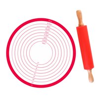 Magideal - Rodillo De Amasar, Juego De Tapetes Para Repostería, Herramienta Para Hornear, Almohadilla Multifuncional Para Repostería, Lámina De Revestimiento, Ta 30X4Cm