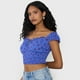 thumbnail image 3 of Blusa Mujer Peto Off Shoulder Amarras Azul Corona, 3 of 5
