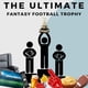 thumbnail image 3 of Trofeo Alpha Awards Grande Personalizado G.O.A.T. Fantasy Football FFL, 3 of 6