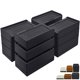 thumbnail image 1 of Alzadores de Muebles ANNKUT 10 cm Negro Pack de 4 (590 kg), 1 of 7