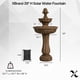 thumbnail image 3 of Fuente de agua solar XBrand de 99 cm, de 2 niveles, para exterior, de resina, 3 of 8