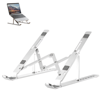 Vidvie - Soporte Alzador Vertical Ajustable Laptop Notebook Aluminio