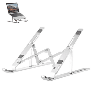 Vidvie - Soporte Alzador Vertical Ajustable Laptop Notebook Aluminio