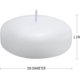 thumbnail image 2 of Velas Flotantes Flamecan de 3 Pulgadas Sin Aroma Blancas, 2 of 3