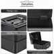 thumbnail image 4 of Caja Metálica Seguridad Dinero 20cm Con Llaves Y Bandeja Negro, 4 of 5