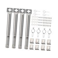 Ioensy - 4X Tubos De Quemador De Parrilla Piezas De Barbacoa Quemadores De Tubo De Parrilla De Gas Para El Hogar Camping Estilo B
