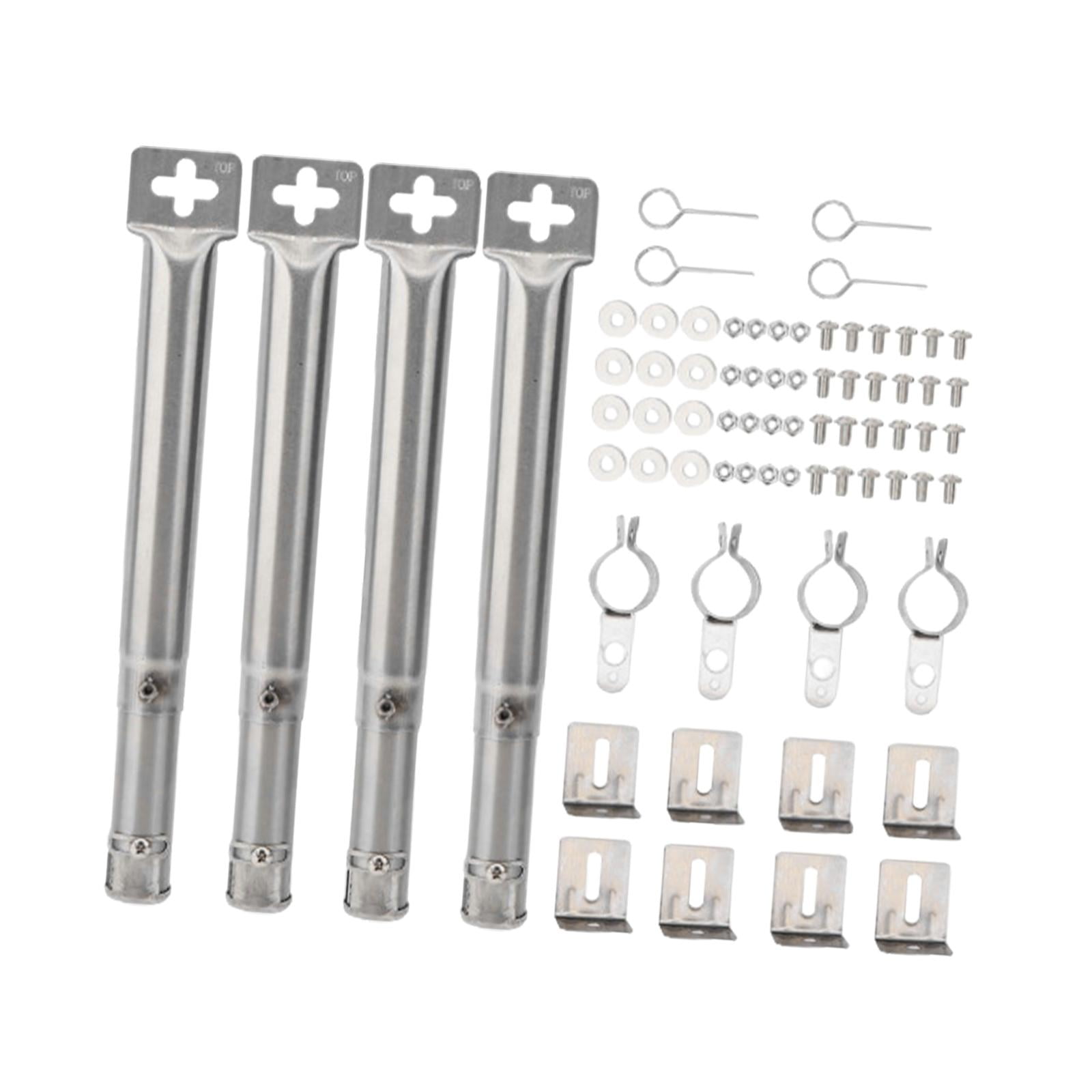 Ioensy - 4x Tubos De Quemador De Parrilla Piezas De Barbacoa Quemadores De Tubo De Parrilla De Gas Para El Hogar Camping Estilo B