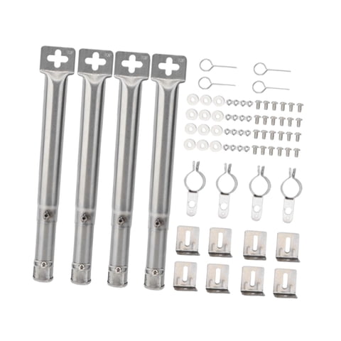 Ioensy - 4X Tubos De Quemador De Parrilla Piezas De Barbacoa Quemadores De Tubo De Parrilla De Gas Para El Hogar Camping Estilo B