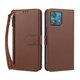 thumbnail image 1 of Funda Tipo Billetera para Motorola Moto Edge 40 Neo 5G con Soporte y Bolsillo con Cierre Marrón, 1 of 1
