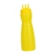 thumbnail image 2 of Botella de vidrio para aliños, envase recargable multiusos de 19oz , 3 agujeros amarillo, 2 of 5