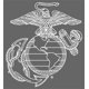thumbnail image 1 of Calcomanía de vinilo Mitchell Proffitt 30 cm Águila USMC, 1 of 2