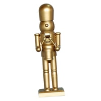 Bothyi - Golden Wood Cascanueces Soldado Baterista Adornos Navideños Pintados A Mano