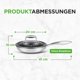 thumbnail image 2 of Sartén NutriChef de 20 cm de Acero Inoxidable con Tapa, 2 of 8