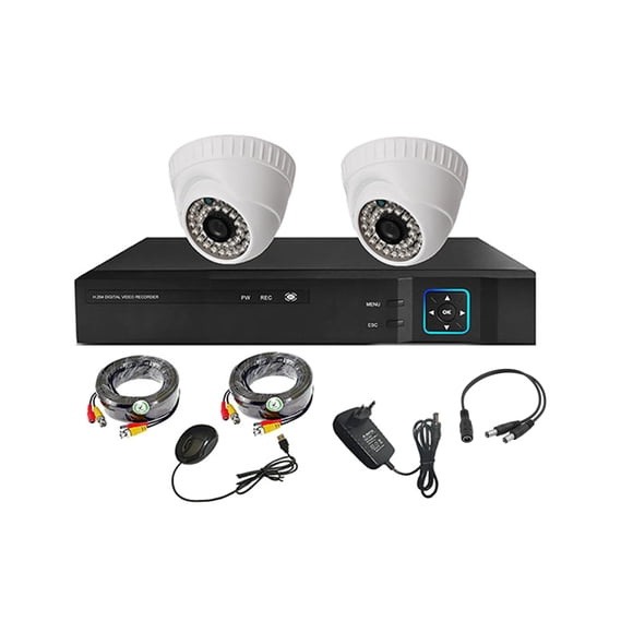 Kit 2 Cámaras de Seguridad Interior HD 1MP - I20L