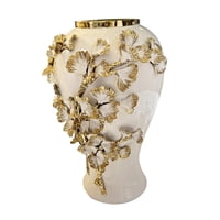 Bothyi - Tarro De Jengibre De Porcelana, Bote De Té De Cerámica, Lata Para Oficina, Sala De Estar, Escritorio Xs