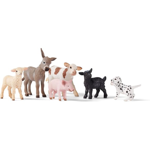 Set Animales Granja Schleich Farm World 6 Figuras