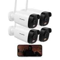 Cámaras De Seguridad Para Exterior Laview 4K 8Mp Paquete De 4 Con Wifi