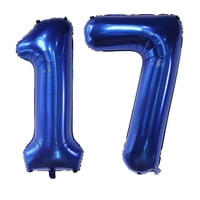 Globos Con Números Ebaijquo Azul Marino 17 Para Decoración De Fiestas