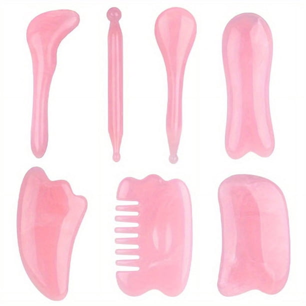 3pcs Resin Facial Massage Stick Set: Beauty Board Scraping Eye & Face, Special Massage Meridian Combing Acupoint Stick