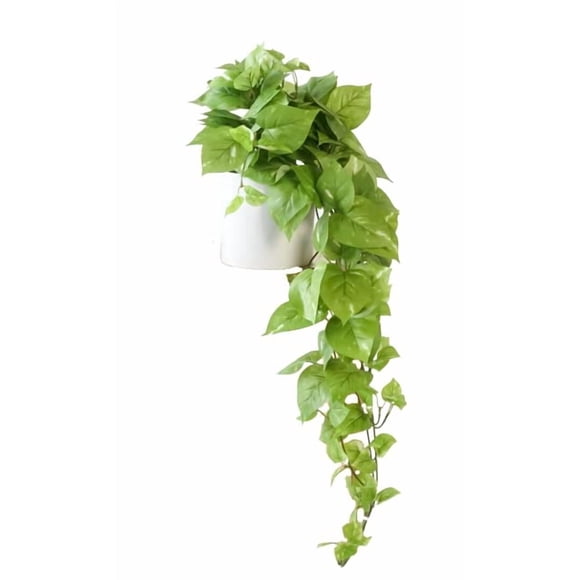 Planta Artificial Retrógrada De 32 Pothos Hiedra Con Maceta Para Decoración Del Hogar