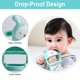 thumbnail image 4 of Silicone Baby Teething Toy Never Drop Infants Toys Baby Teether Infant Rattling Teether Soothing Pacifier Teething Toys For Babies 6-12 Months BPA Free (1/2 Pack), 4 of 5
