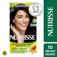 Coloración Cabello 10 Ébano Negro 120 Ml Nutrisse