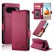 thumbnail image 1 of Para Google Pixel 9 / Pixel 10 Funda Tipo Billetera con Tapa Porta Tarjetas, Cubierta de Cuero PU con Hebilla Lateral Magnética Mate para Mujeres y Hombres, Rojo Vino, para Pixel 9 / Pixel 10, 1 of 7