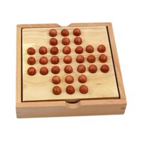 Bothyi - Juego De Mesa Clásico Peg Solitaire Y 33 Canicas Para Adolescentes, Adultos Y Niños