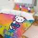 thumbnail image 3 of 3 Piece Bedding SetColorful Star Hello KittyComforter Set for Kids Boys Teen Tween 3D Lightweight Microfiber Bedding Sets, 3 of 5