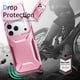 thumbnail image 3 of Funda Resistente para iPhone 17 Pro con Tapa Deslizante y Protección Militar Rosa, 3 of 6