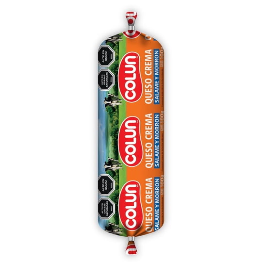 Queso Crema Salame Y Morrón Untable Tradicional 100 g Colun